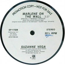 SUZANNE VEGA Marlene On The Wall (A&M Records – SP-17328) USA 1985 PROMO only 12" Maxi (Folk Rock)